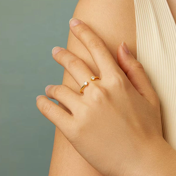 Darling Open Ring Gold 925er Silber - FALKENKOENIG SCHMUCK & Piercing Online Shop