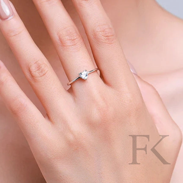 Herz Silver Liebe Fingerring 925er Silber