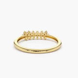 Moissanite Fingerring aus vergoldetem 925er Silber – nachhaltige Alternative zum Diamanten, luxuriöser Solitärring in Goldoptik.