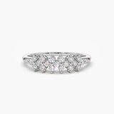 Moissanite Fingerring aus vergoldetem 925er Silber – nachhaltige Alternative zum Diamanten, luxuriöser Solitärring in Goldoptik.