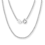 Wunderschöne Halskette aus 925 Silber. Die Glieder sind 1,2mm breit und die Silber Halskette hat eine Länge von 45cm.