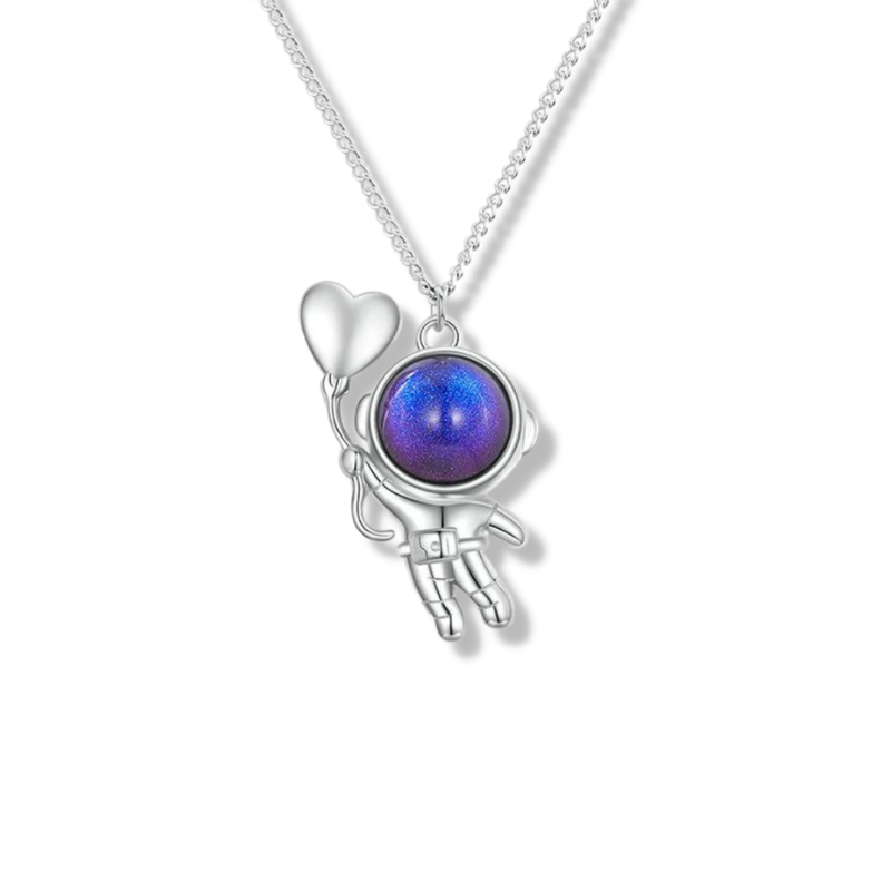 Astronauten Herz Anhänger Sterling Silber - FALKENKOENIG SCHMUCK & Piercing Online Shop