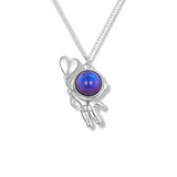 Astronauten Herz Anhänger Sterling Silber - FALKENKOENIG SCHMUCK & Piercing Online Shop