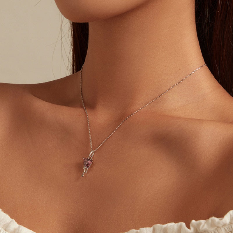 Tropfendes Herz Anhänger Sterling Silber - FALKENKOENIG SCHMUCK & Piercing Online Shop
