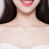 Nylon Halskette Kristall Sterling Silber - FALKENKOENIG SCHMUCK & Piercing Online Shop