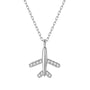 Flugzeug Reisen Halskette Sterlingsilber - FALKENKOENIG SCHMUCK & Piercing Online Shop