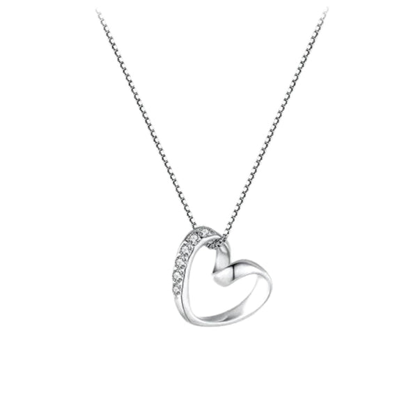 Liebes Herz Halskette Sterlingsilber - FALKENKOENIG SCHMUCK & Piercing Online Shop