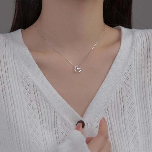 Liebes Herz Halskette Sterlingsilber - FALKENKOENIG SCHMUCK & Piercing Online Shop