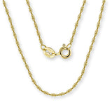Singapur Gold Halskette aus 925er Sterlingsilber – edles, gedrehtes Design für zeitlose Eleganz. Perfekt als stilvolles Accessoire oder Geschenk. ✨