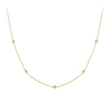 Darling Gold Silber Halskette aus 925er Sterlingsilber mit Kristallen, verstellbar in Gold oder Silber, Geschenk für die Liebste.