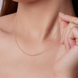 Basic Gold Halskette 925er Silber - FALKENKOENIG SCHMUCK & Piercing Online Shop
