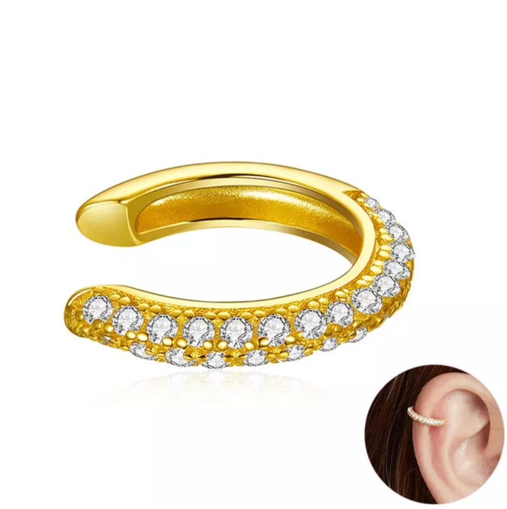 Earcuffs Ohrklemme Sterlingsilber Kristalle - FALKENKOENIG SCHMUCK & Piercing Online Shop