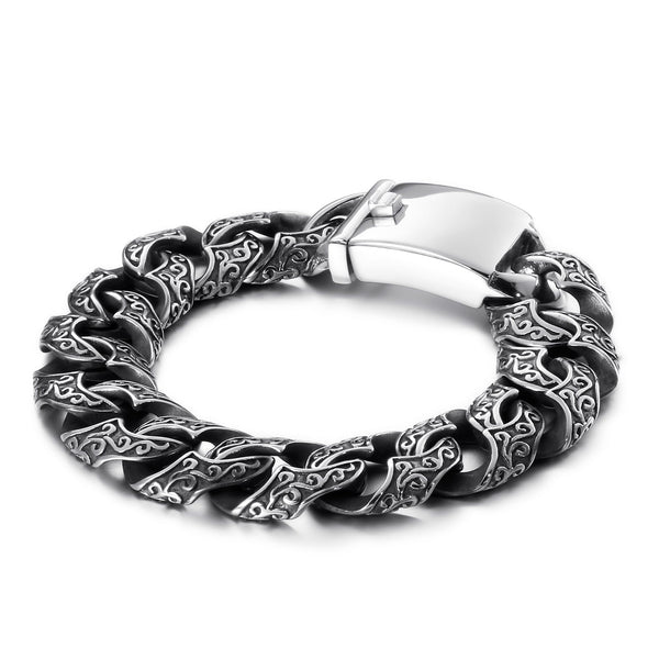 Edelstahl Armband Herren Massiv Heavy Chain - FALKENKOENIG SCHMUCK & Piercing Online Shop