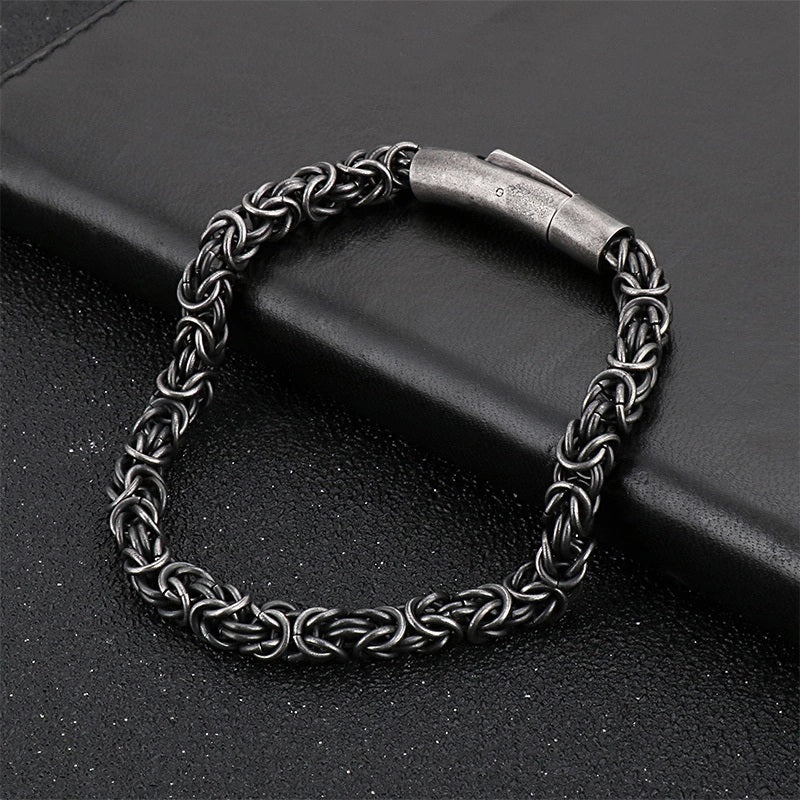 Edelstahl Armband Vintage Design - FALKENKOENIG SCHMUCK & Piercing Online Shop