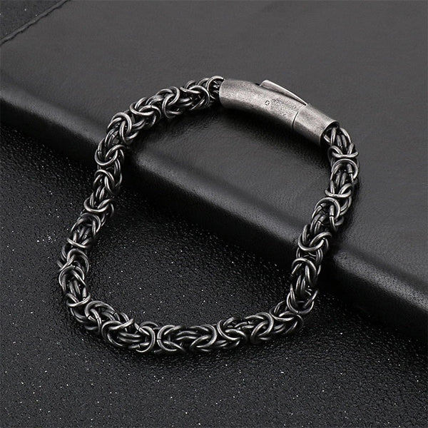 Edelstahl Armband Vintage Design - FALKENKOENIG SCHMUCK & Piercing Online Shop