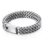 Edelstahl Armband Gewoben Silberfarben - FALKENKOENIG SCHMUCK & Piercing Online Shop