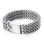 Edelstahl Armband Gewoben Silberfarben - FALKENKOENIG SCHMUCK & Piercing Online Shop