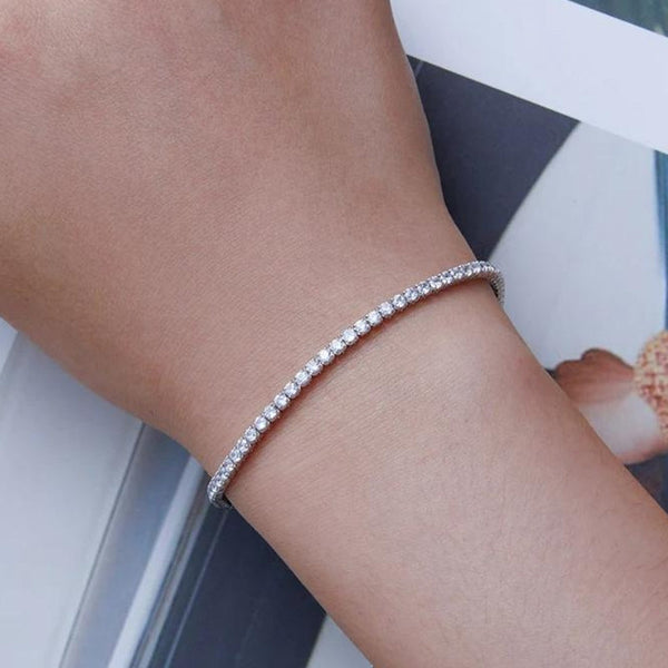 Kristall TennisArmband Silber - FALKENKOENIG SCHMUCK & Piercing Online Shop