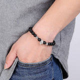 Perlen Armband mit Totenkopf Gold - FALKENKOENIG SCHMUCK & Piercing Online Shop