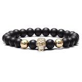 Perlen Armband mit Totenkopf Gold - FALKENKOENIG SCHMUCK & Piercing Online Shop