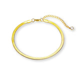 Schlangenkette Gold Fusskette aus Edelstahl für Damen, elegantes Fußkettchen für Sommer, Strandlook und Alltag, verstellbarer Fußschmuck.