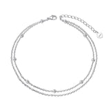 Fusskettchen 925 Sterlingsilber 20 - 25 cm - FALKENKOENIG SCHMUCK & Piercing Online Shop