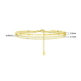 Beach Silber Fußkettchen 925er Silber - FALKENKOENIG SCHMUCK & Piercing Online Shop