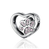 Charm Anhänger Pfote Sterling Silber - FALKENKOENIG SCHMUCK & Piercing Online Shop