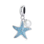 Seestern Charm Anhänger Sterlingsilber Zirkonia - FALKENKOENIG SCHMUCK & Piercing Online Shop