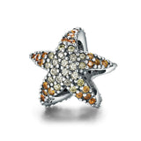 Seestern Charm Anhänger Sterlingsilber Zirkonia - FALKENKOENIG SCHMUCK & Piercing Online Shop