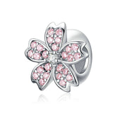 Kirschblüte Blume Charm Anhänger Stopper - FALKENKOENIG SCHMUCK & Piercing Online Shop