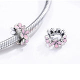 Blumen Charm Anhänger Sterling Silber - FALKENKOENIG SCHMUCK & Piercing Online Shop