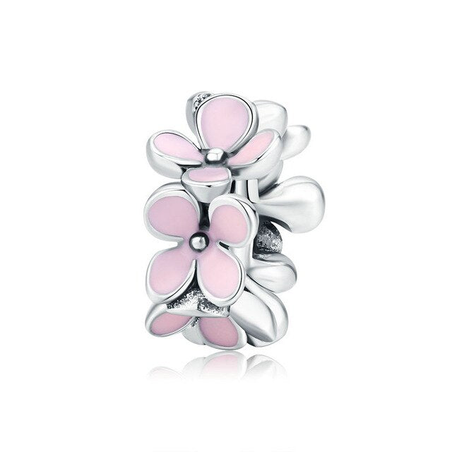 Blumen Charm Anhänger Sterling Silber - FALKENKOENIG SCHMUCK & Piercing Online Shop