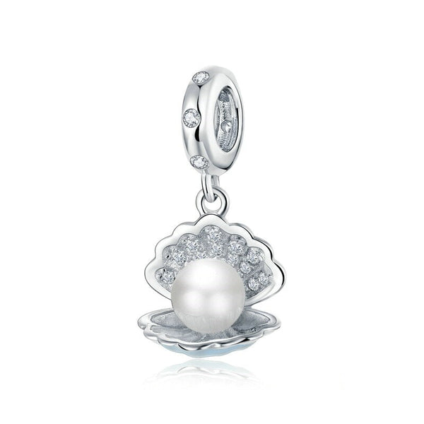 Muschel Charm Anhänger Sterling Silber - FALKENKOENIG SCHMUCK & Piercing Online Shop