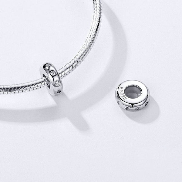 Charm Anhänger Stopper Sterling Silber Kristall - FALKENKOENIG SCHMUCK & Piercing Online Shop