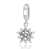 Schneeflocke Charm Anhänger Sterling Silber - FALKENKOENIG SCHMUCK & Piercing Online Shop