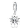 Schneeflocke Charm Anhänger Sterling Silber - FALKENKOENIG SCHMUCK & Piercing Online Shop