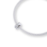 Unendlichkeits Charm-Anhänger aus 925er Silber mit Kristallen – funkelndes Infinity-Symbol für Liebe, Freundschaft & ewige Verbindung.