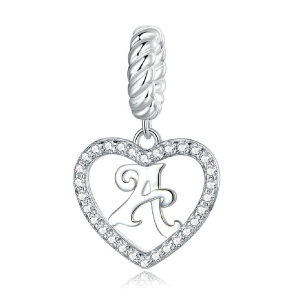 Charm Anhänger Buchstaben "A" Sterling Silber - FALKENKOENIG SCHMUCK & Piercing Online Shop