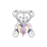 Baer Herzilein Charm 925er Silber - FALKENKOENIG SCHMUCK & Piercing Online Shop