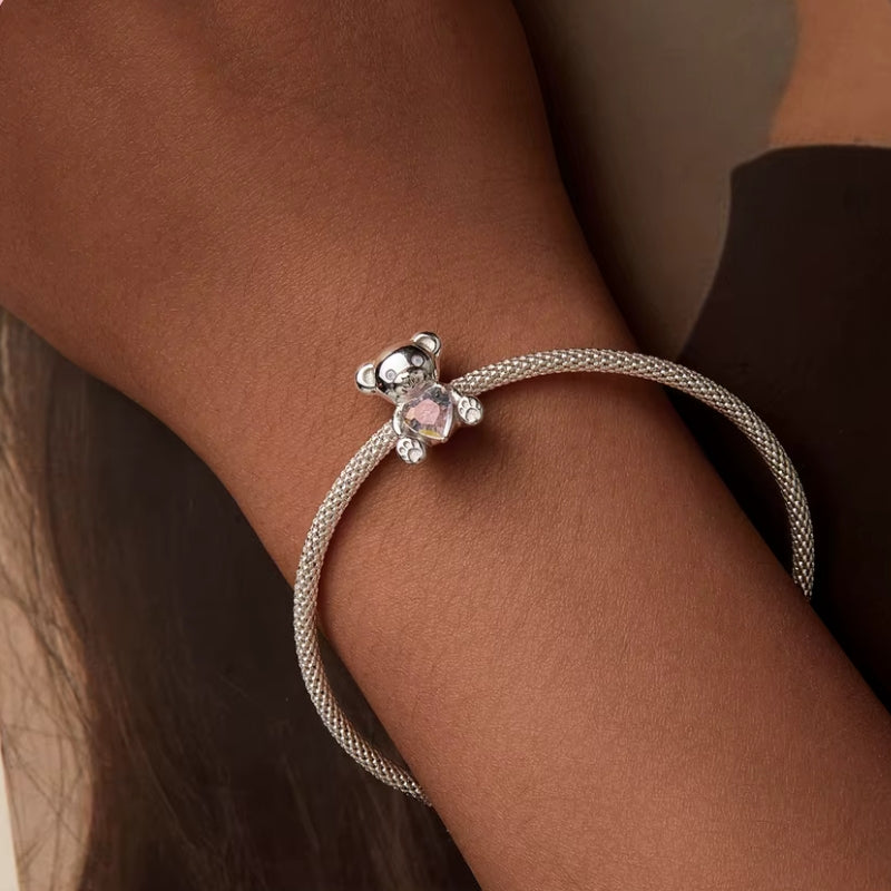 Baer Herzilein Charm 925er Silber - FALKENKOENIG SCHMUCK & Piercing Online Shop