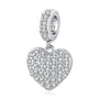 Charm Anhänger Herz Sterling Silber Kristall - FALKENKOENIG SCHMUCK & Piercing Online Shop