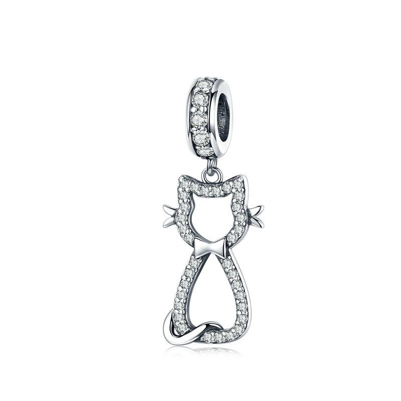 Charm Anhänger Katze Sterling Silber - FALKENKOENIG SCHMUCK & Piercing Online Shop