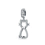 Charm Anhänger Katze Sterling Silber - FALKENKOENIG SCHMUCK & Piercing Online Shop