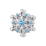 Charm Anhänger Schneeflocke Sterling Silber Kristall - FALKENKOENIG SCHMUCK & Piercing Online Shop