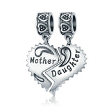 Charm Anhänger Mutter & Tochter Liebe Sterling Silber - FALKENKOENIG SCHMUCK & Piercing Online Shop