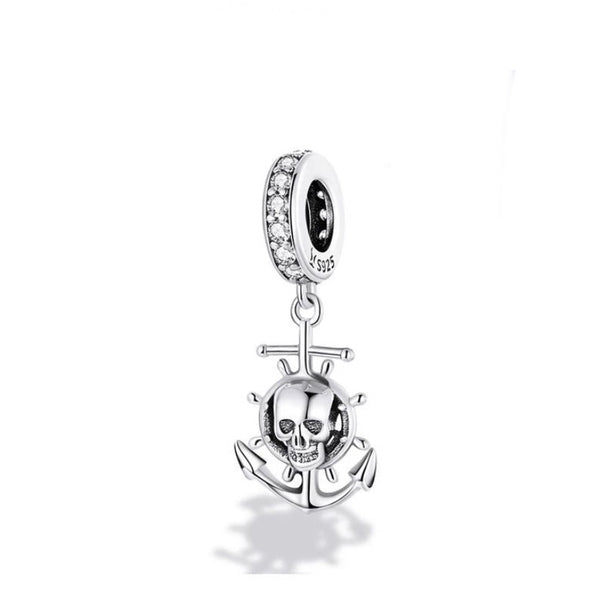 Charm Anhänger Pirat Sterling Silber - FALKENKOENIG SCHMUCK & Piercing Online Shop