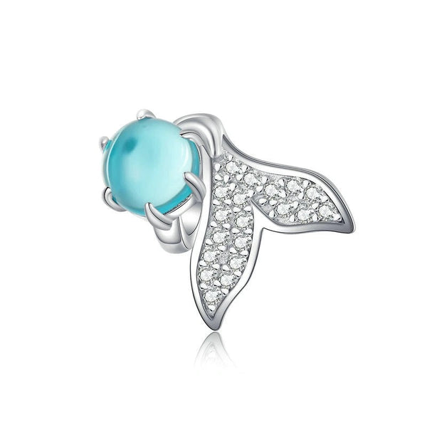 Charm Anhänger Flosse Sterling Silber Kristall - FALKENKOENIG SCHMUCK & Piercing Online Shop