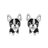 Ohrstecker Hund Bulldog Sterling Silber - FALKENKOENIG SCHMUCK & Piercing Online Shop