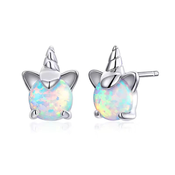 Ohrstecker Einhorn Sterling Silber - FALKENKOENIG SCHMUCK & Piercing Online Shop